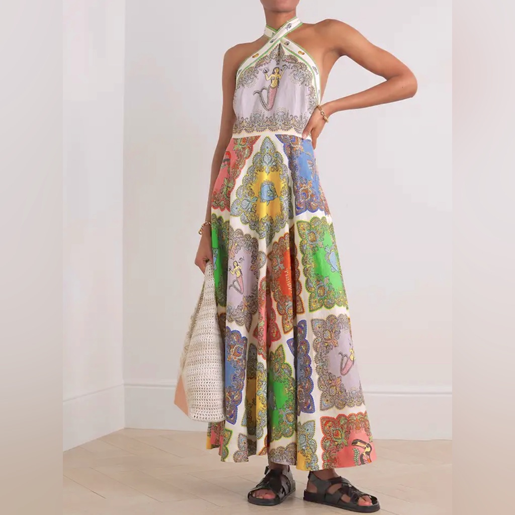 slim fit dress slacks TRIPPY TROPPO HALTER MIDI DRESS  Wilson and Hunter